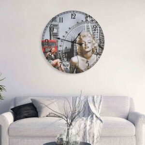 vidaXL Vintage Wall Clock Marilyn Monroe 60 cm