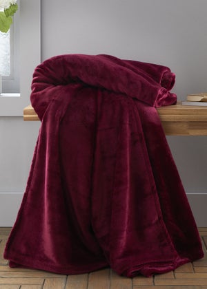 Catherine Lansfield Extra Large Raschel Velvet Touch Blanket Throw (200x240cm)