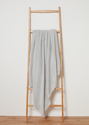 Grey Plain Throw