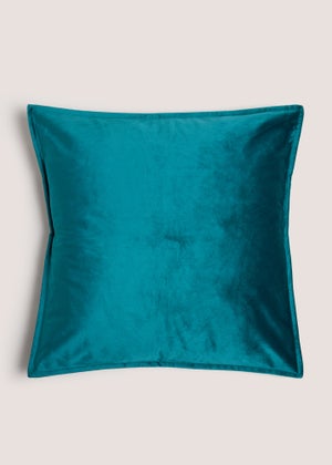 Large Teal Velvet Cushion