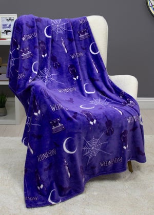 Wednesday Destined Fleece Throw 100 x 150cm