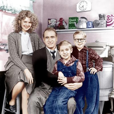 A Christmas Story, Melinda Dillon, Darren McGavin, Ian Petrella, Peter Billingsley, 1983 - Photo, 16x16