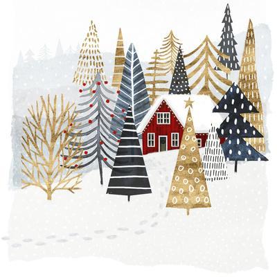Christmas Chalet I - Wall Art Print, 16x16 Christmas Chalet I - Wall Art Print, 16x16