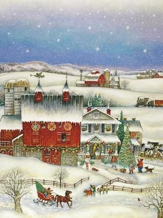 Country Christmas - Giclee Print, 12x16