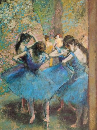 Dancers in Blue, c.1895 - Giclee Print, 12x16