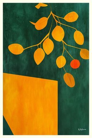 Golden Autumn Leaves - Giclee Print, 12x18 Golden Autumn Leaves - Giclee Print, 12x18