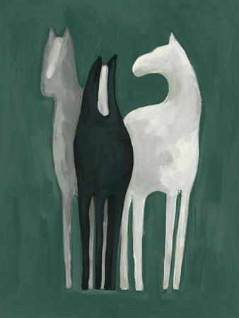 Horse Shapes II - Wall Art Print, 12x16