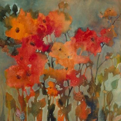 Orange Flower - Giclee Print, 16x16