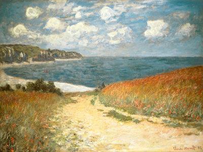 Path Through the Corn at Pourville, 1882 - Wall Art Print, 32x24