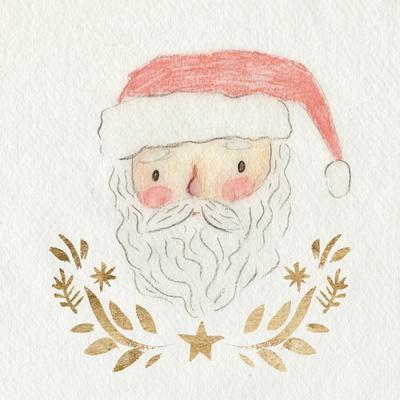 Pink St. Nick l - Wall Art Print, 16x16