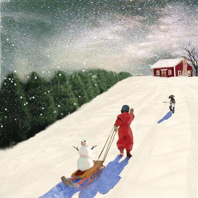 Roads That All Lead To Grandmothers House - Wall Art Print, 16x16