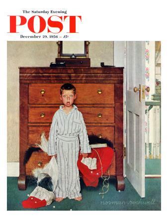 "Truth about Santa" or "Discovery" Saturday Evening Post Cover, December 29,1956 - Giclee Print, 12x16 "Truth about Santa" or "Discovery" Saturday Evening Post Cover, December 29,1956 - Giclee Print, 12x16