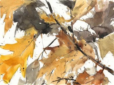 Watercolor Autumn Leaves I - Wall Art Print, 16x12